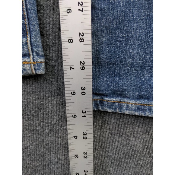 Womens Vertigo Paris Jeans Size 6 Blue Denim 16W 30.5 Inseam Decorated Pockets - Picture 9 of 10